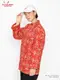 �����ե����� Chef Coat Long Sleeve Vented Paisley Red