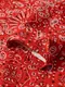 �����ե����� Chef Coat Long Sleeve Vented Paisley Red