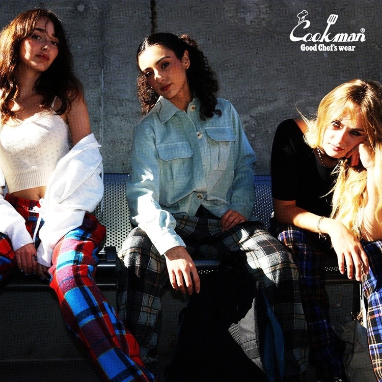 եѥ Chef Pants Woolmix Tartan Scottish Navy