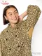 �����ե����� Chef Coat Long Sleeve Vented Leopard Beige