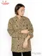 �����ե����� Chef Coat Long Sleeve Vented Leopard Beige