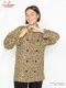 �����ե����� Chef Coat Long Sleeve Vented Leopard Beige