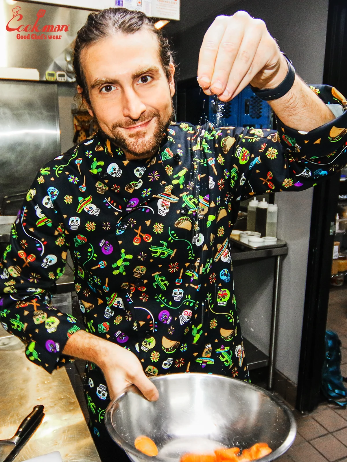 �����ե����� Chef Coat Long Sleeve Vented Mexico