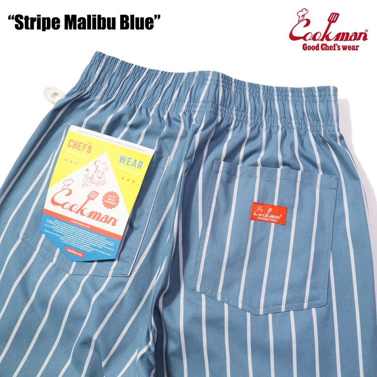 եѥ Chef Pants Stripe Malibu Blue