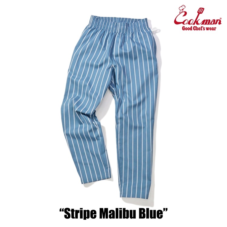 եѥ Chef Pants Stripe Malibu Blue