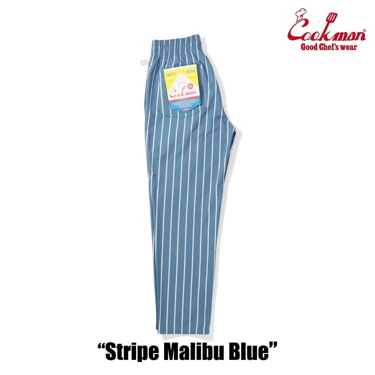 եѥ Chef Pants Stripe Malibu Blue