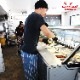 եѥ Chef Pants Stripe Malibu Blue