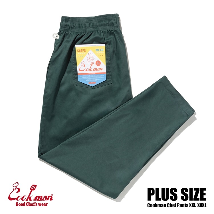�����եѥ�� Chef Pants Dark Green Plus Size