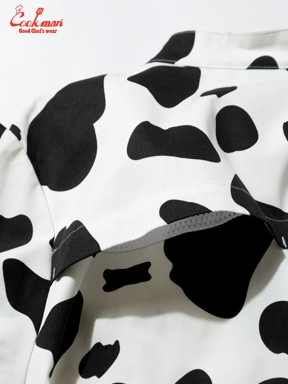 �����ե����� Chef Coat Long Sleeve Vented Cow White