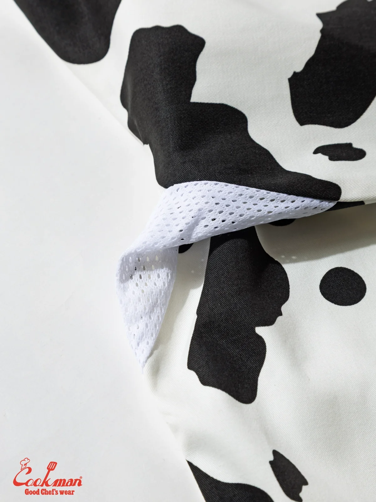 �����ե����� Chef Coat Long Sleeve Vented Cow White