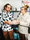 �����ե����� Chef Coat Long Sleeve Vented Cow White