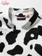 �����ե����� Chef Coat Long Sleeve Vented Cow White