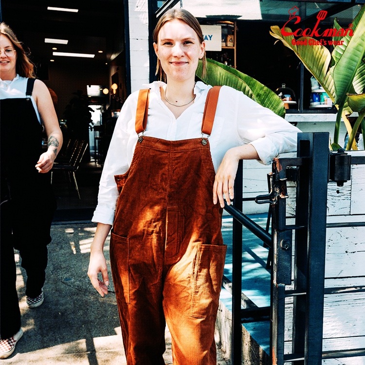 �����С������� Fisherman's Bib Overall Corduroy Brown