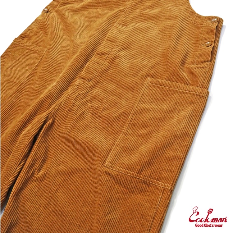 �����С������� Fisherman's Bib Overall Corduroy Brown