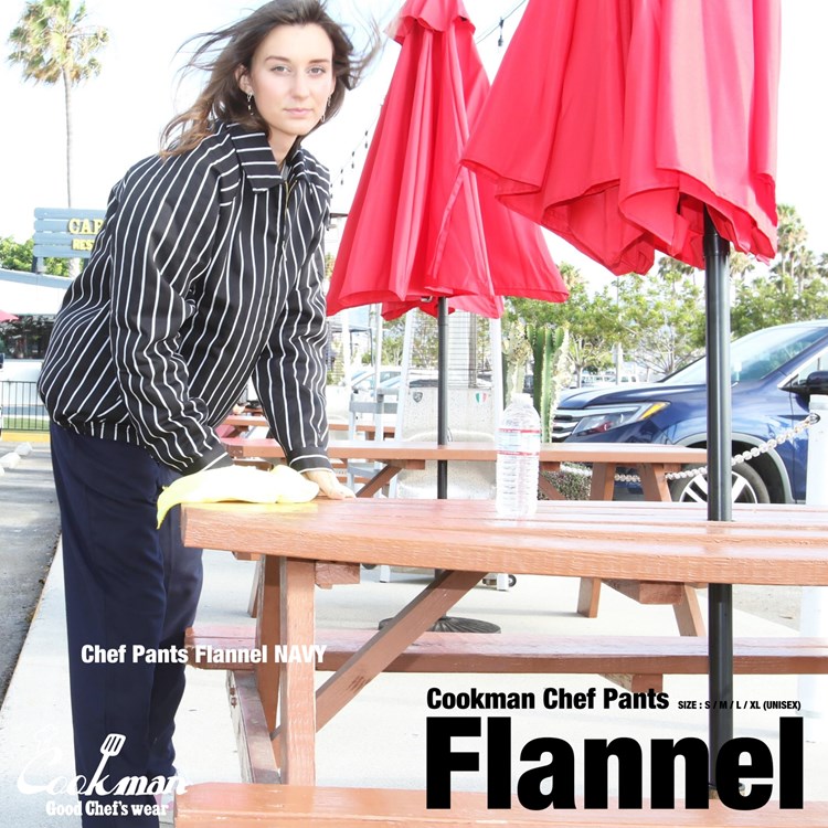 �����եѥ�� Chef Pants Flannel Navy
