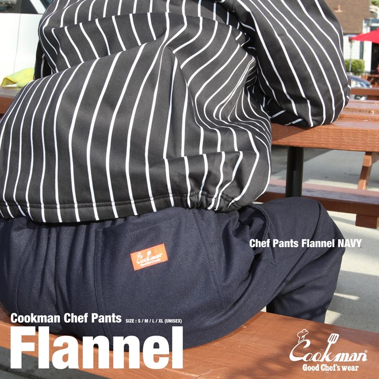 �����եѥ�� Chef Pants Flannel Navy