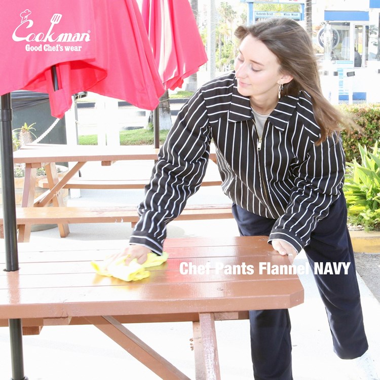 �����եѥ�� Chef Pants Flannel Navy