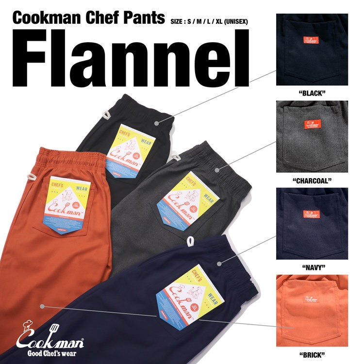 �����եѥ�� Chef Pants Flannel Navy