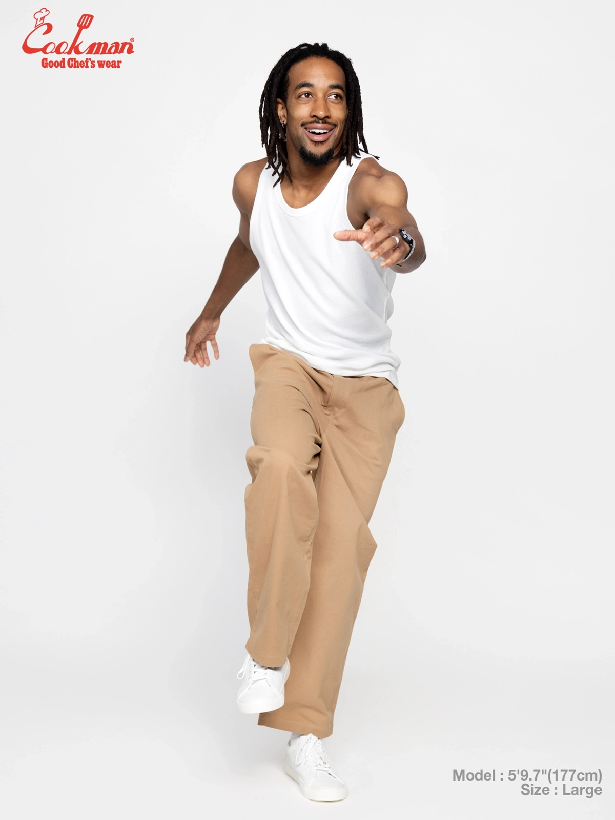 �إ�ơ����磻�ɥѥ�� Heritage Wide Pants Heavy Twill Beige