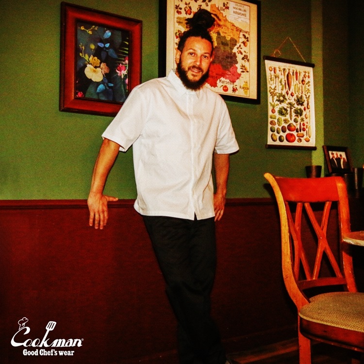 ����� Busboy Shirts Short Sleeve Mesh Back White