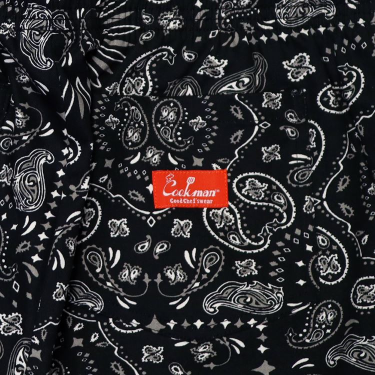 ѥ Waiter's Pants Paisley Black