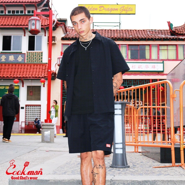 եѥ Chef Pants Short Light Black