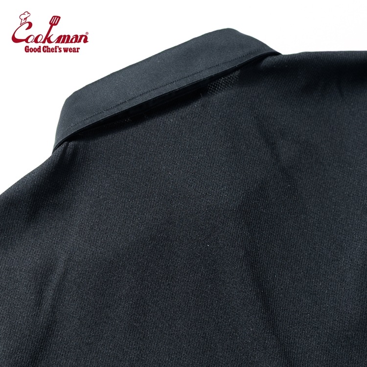 ����� Busboy Shirts Short Sleeve Mesh Back Black