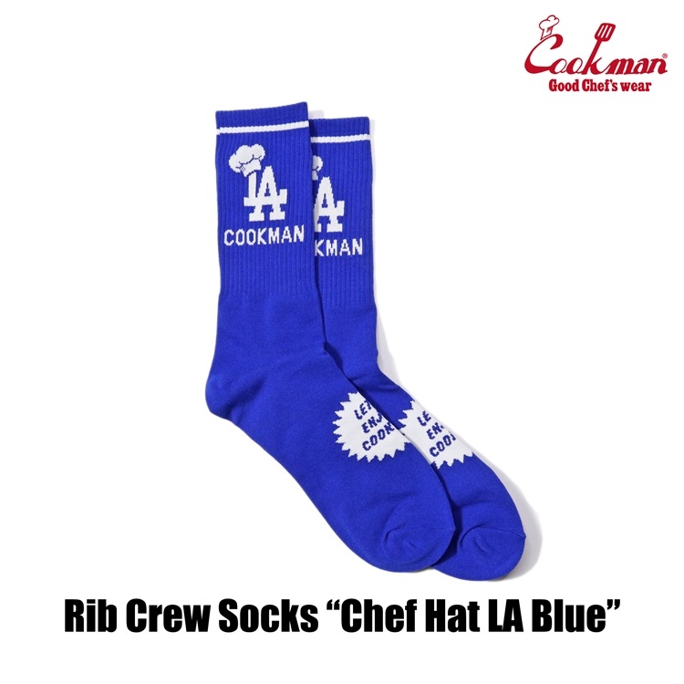 å Rib Crew Socks Chef Hat LA Blue