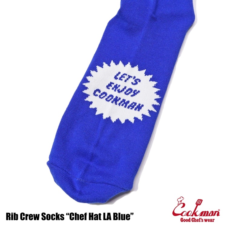 å Rib Crew Socks Chef Hat LA Blue