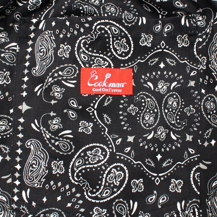 եѥ Chef Pants Short Paisley Black