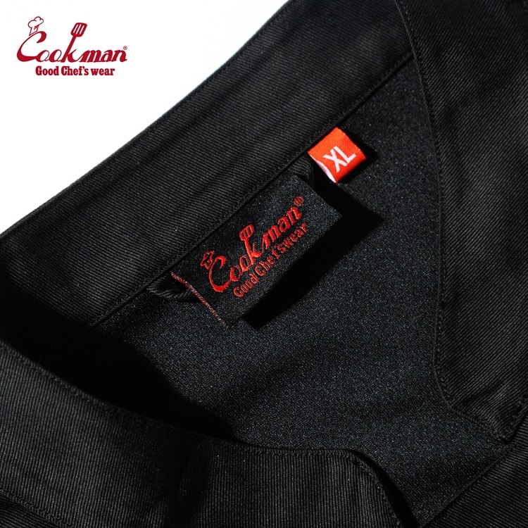 �����ե����� Chef Coat Short Sleeve Mesh Back Black