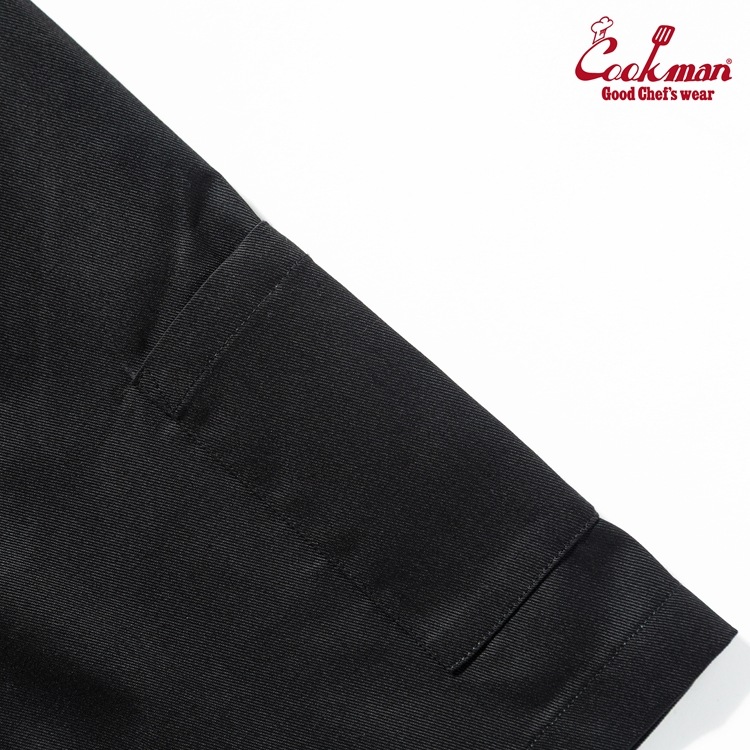 �����ե����� Chef Coat Short Sleeve Mesh Back Black