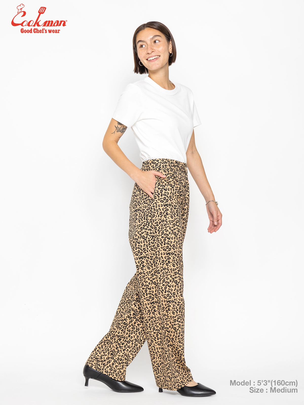 �롼�����ѥ�� Lucy Pants Leopard Beige