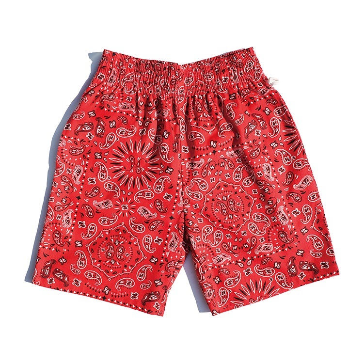 եѥ Chef Pants Short Paisley Red