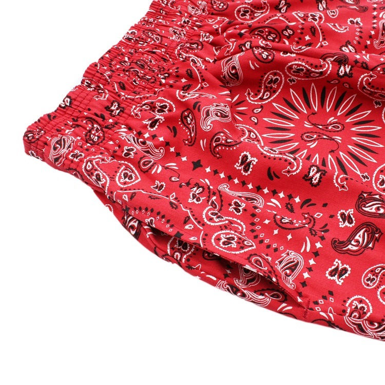 եѥ Chef Pants Short Paisley Red