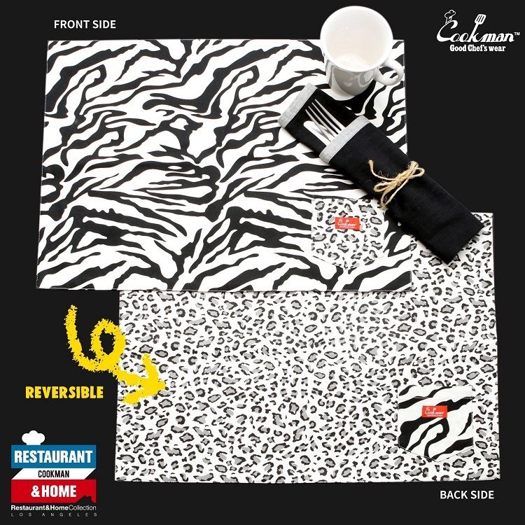 �ơ��֥�ޥå� Table Pocket Mat Snow Leopard ��Zebra