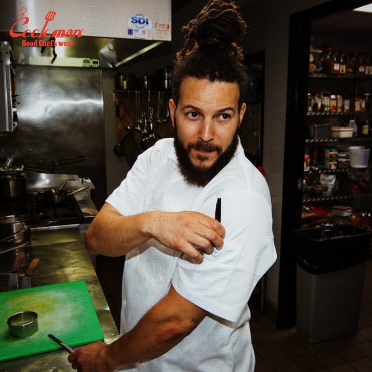 �����ե����� Chef Coat Short Sleeve Vented White