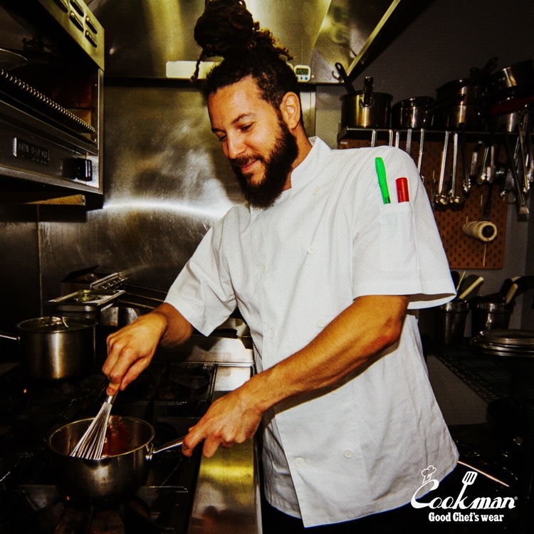 �����ե����� Chef Coat Short Sleeve Vented White