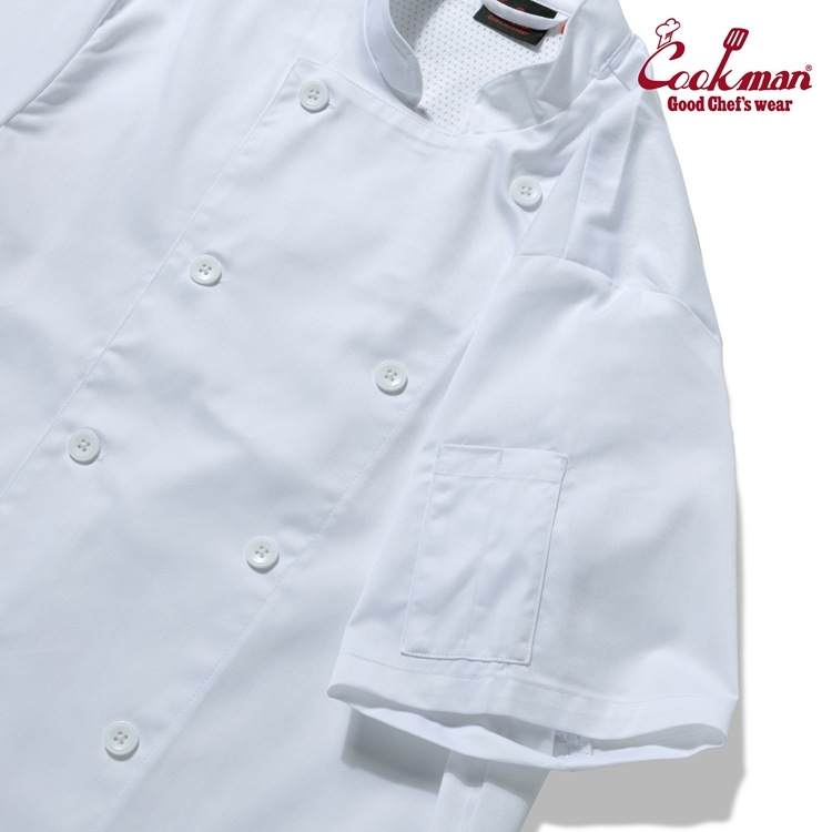 �����ե����� Chef Coat Short Sleeve Vented White