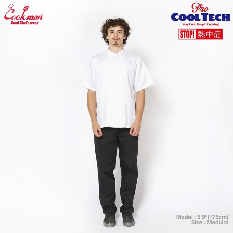 �����ե����� Chef Coat Short Sleeve Vented White