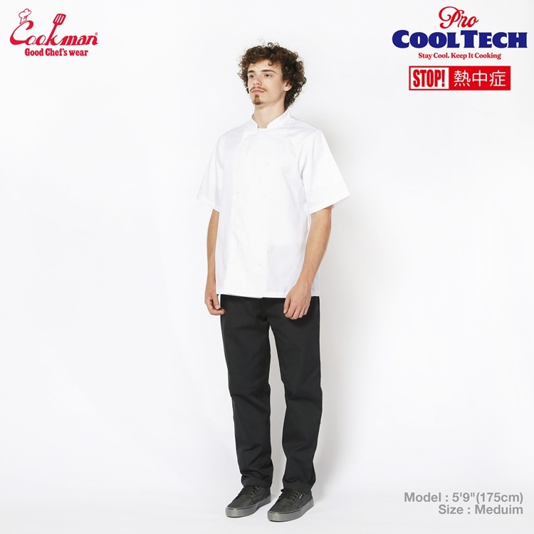 �����ե����� Chef Coat Short Sleeve Vented White