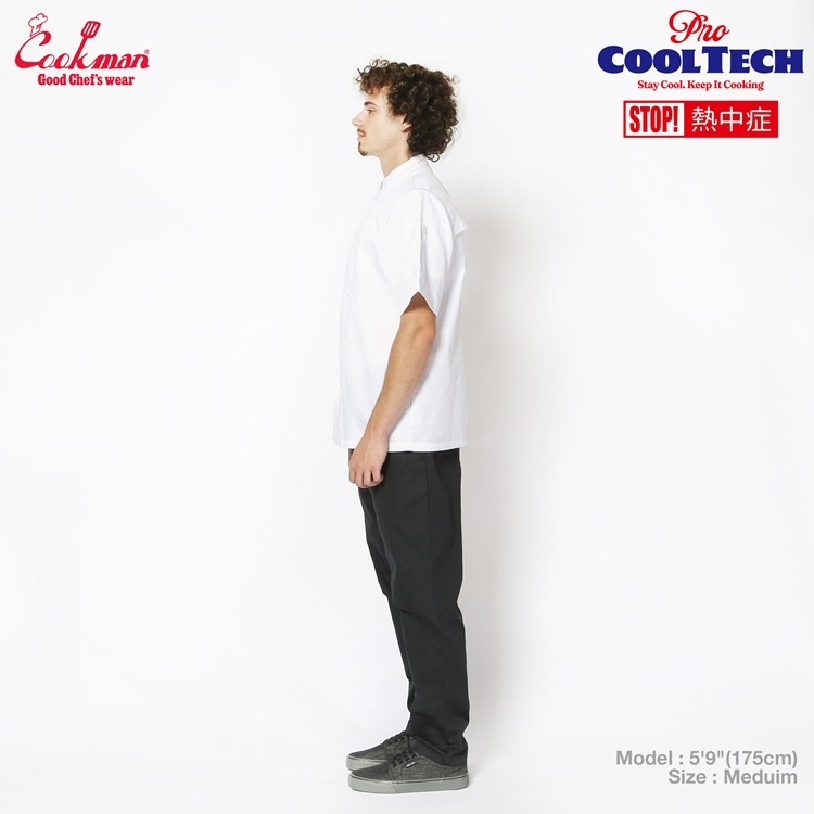 �����ե����� Chef Coat Short Sleeve Vented White