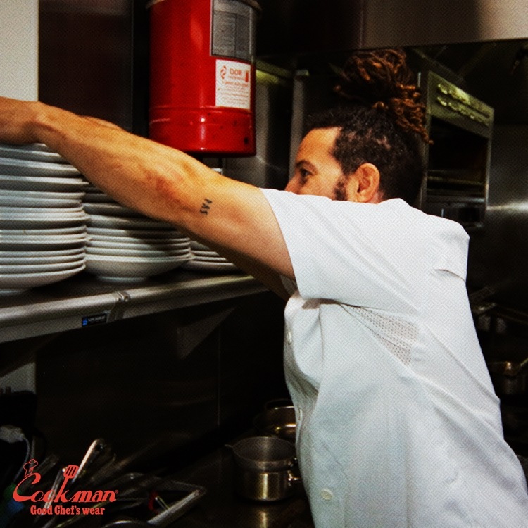 �����ե����� Chef Coat Short Sleeve Vented White