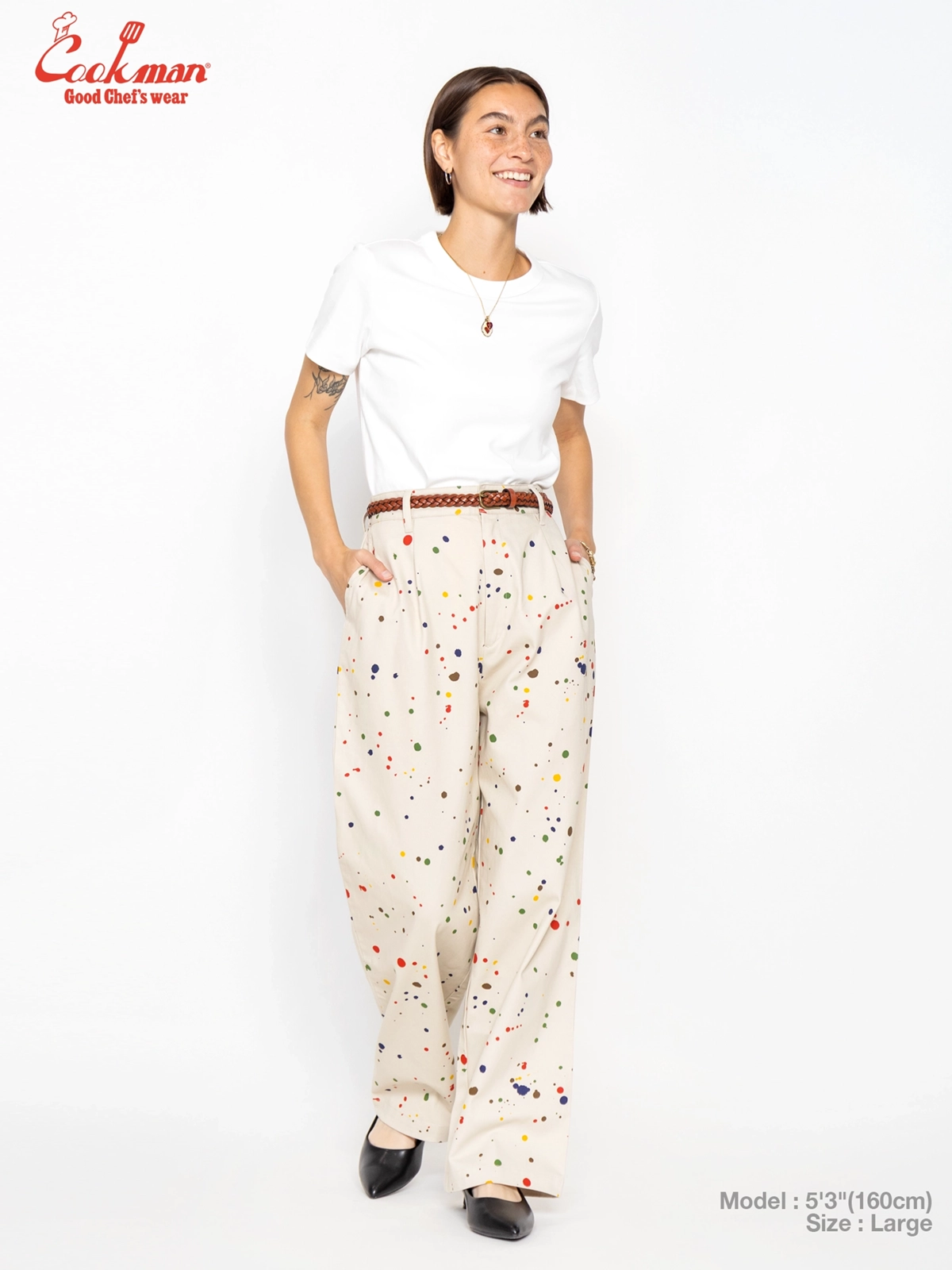 �롼�����ѥ�� Lucy Pants Sauce Splash Beige