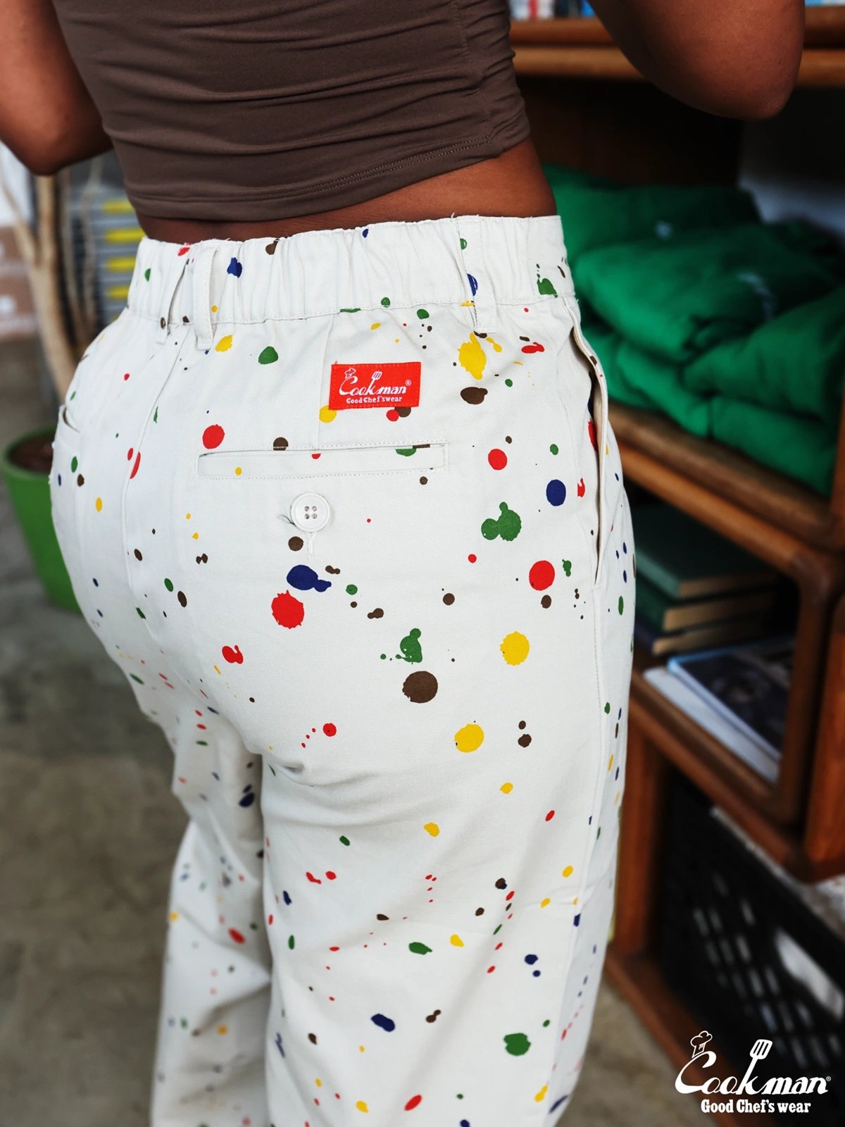 �롼�����ѥ�� Lucy Pants Sauce Splash Beige