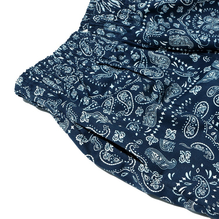 �����եѥ�� Chef Pants Short Paisley Navy