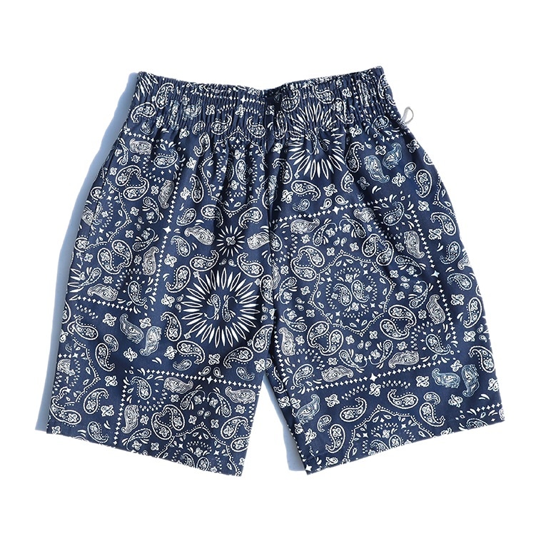 �����եѥ�� Chef Pants Short Paisley Navy