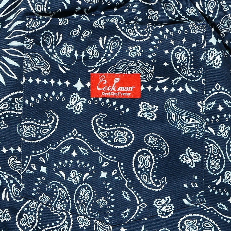 �����եѥ�� Chef Pants Short Paisley Navy