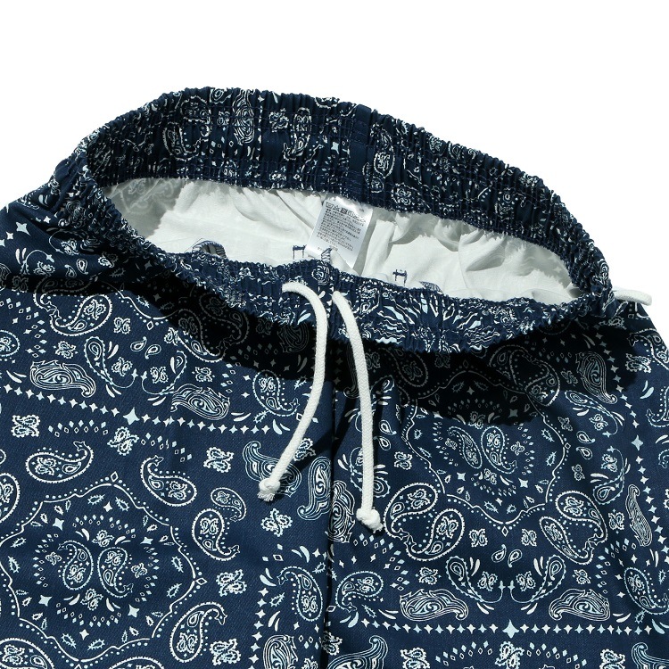 �����եѥ�� Chef Pants Short Paisley Navy