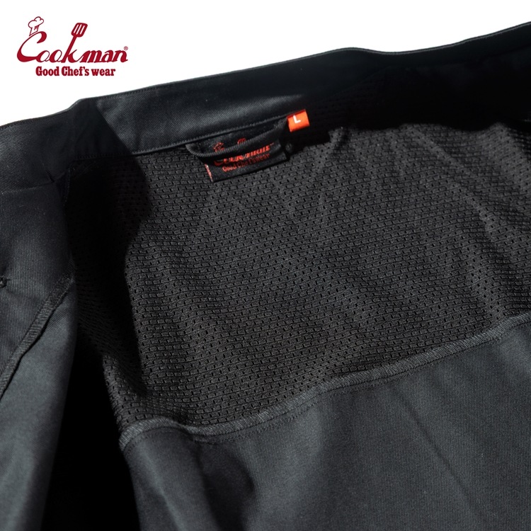 �����ե����� Chef Coat Short Sleeve Vented Black